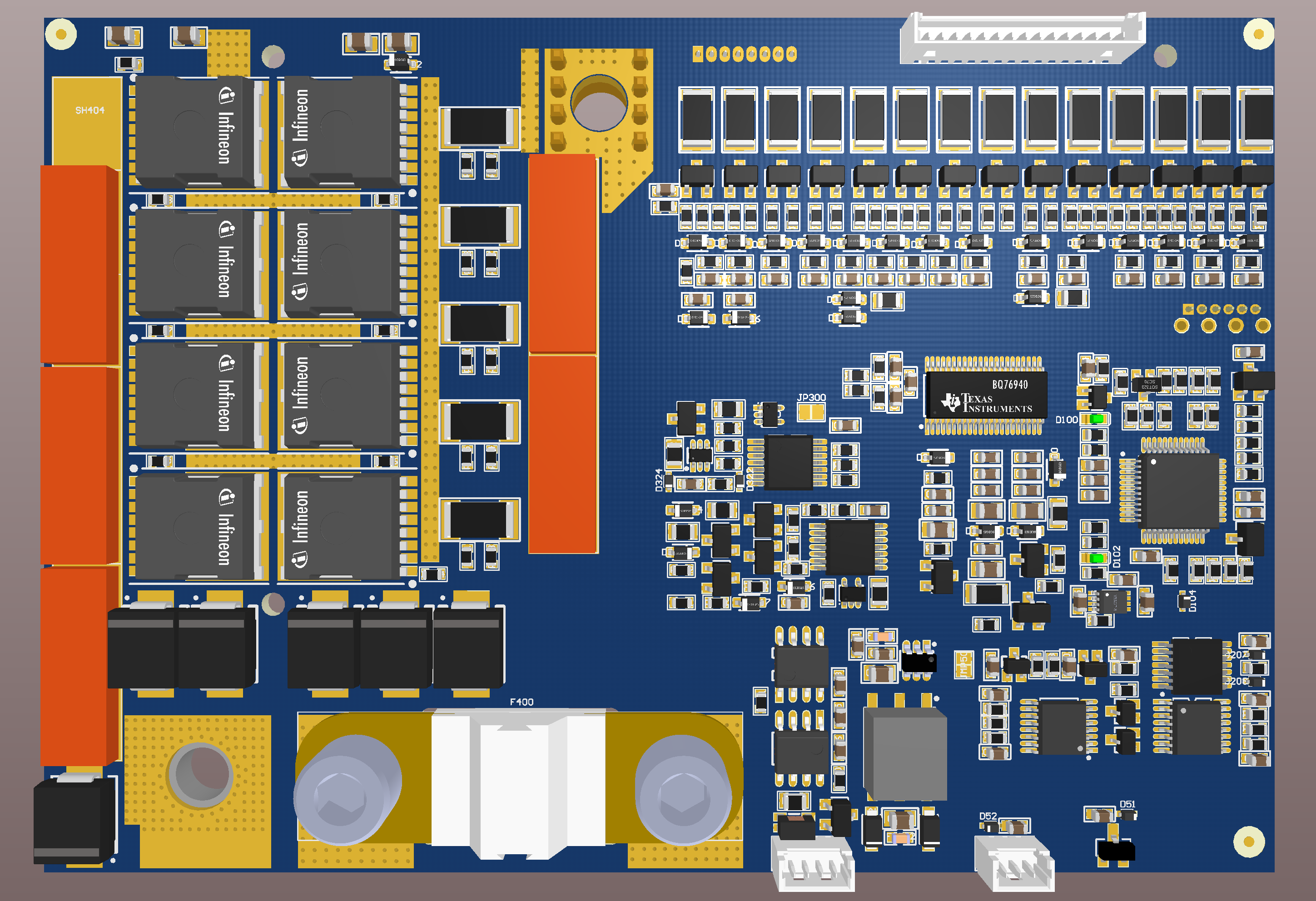 BMS board 3D render