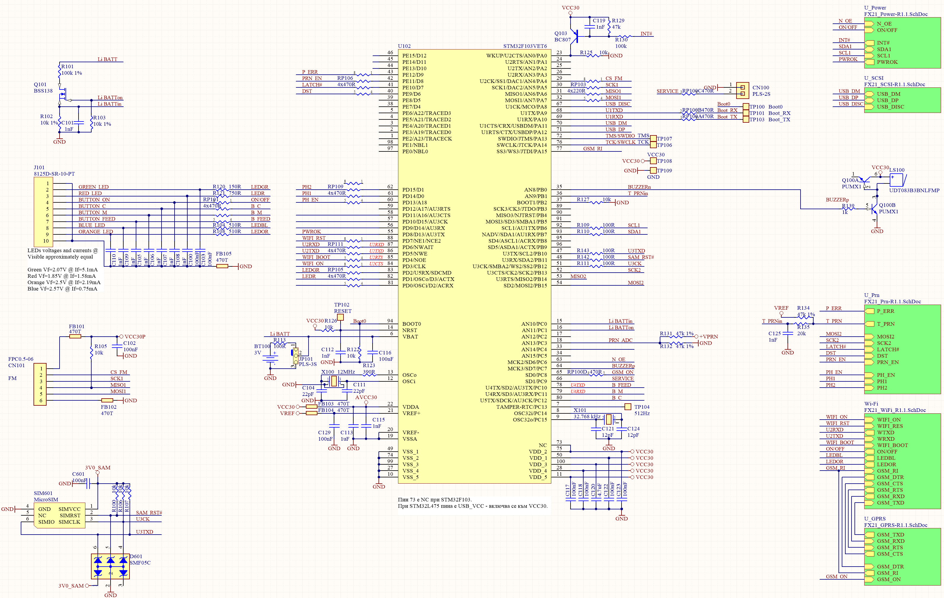 FX21 board schematic