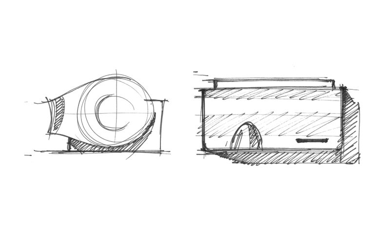Product concept dual-view sketch