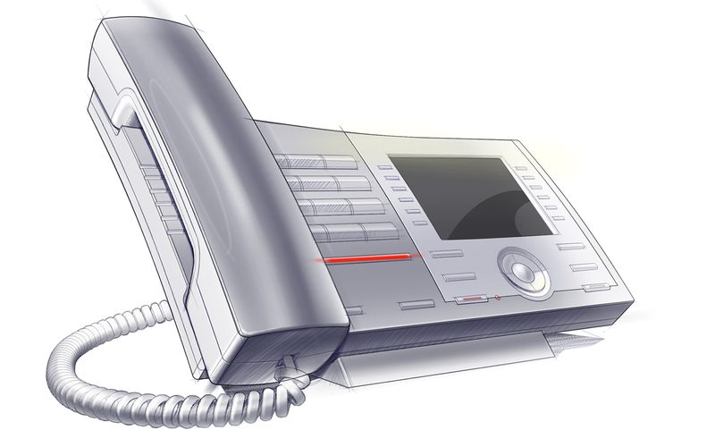 Desk telephone concept render